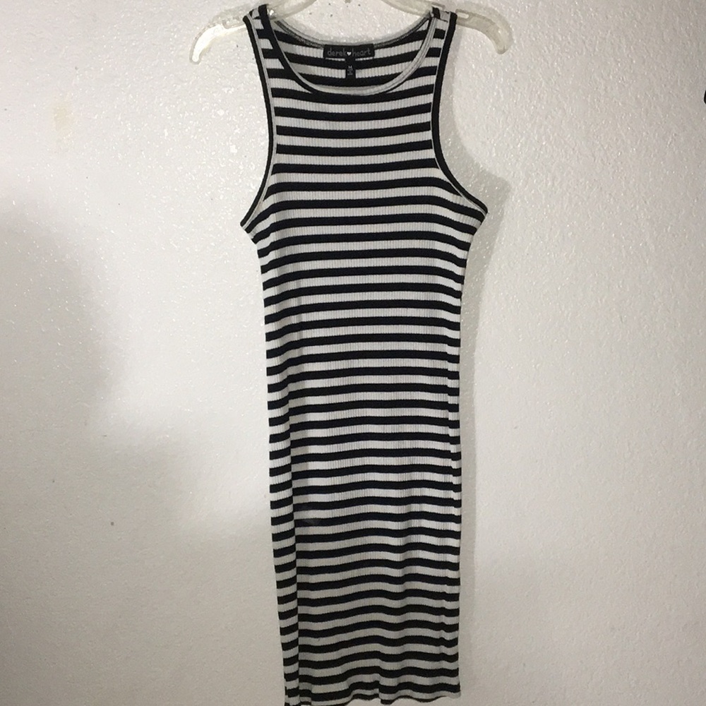 •Striped Bodycon Dress•